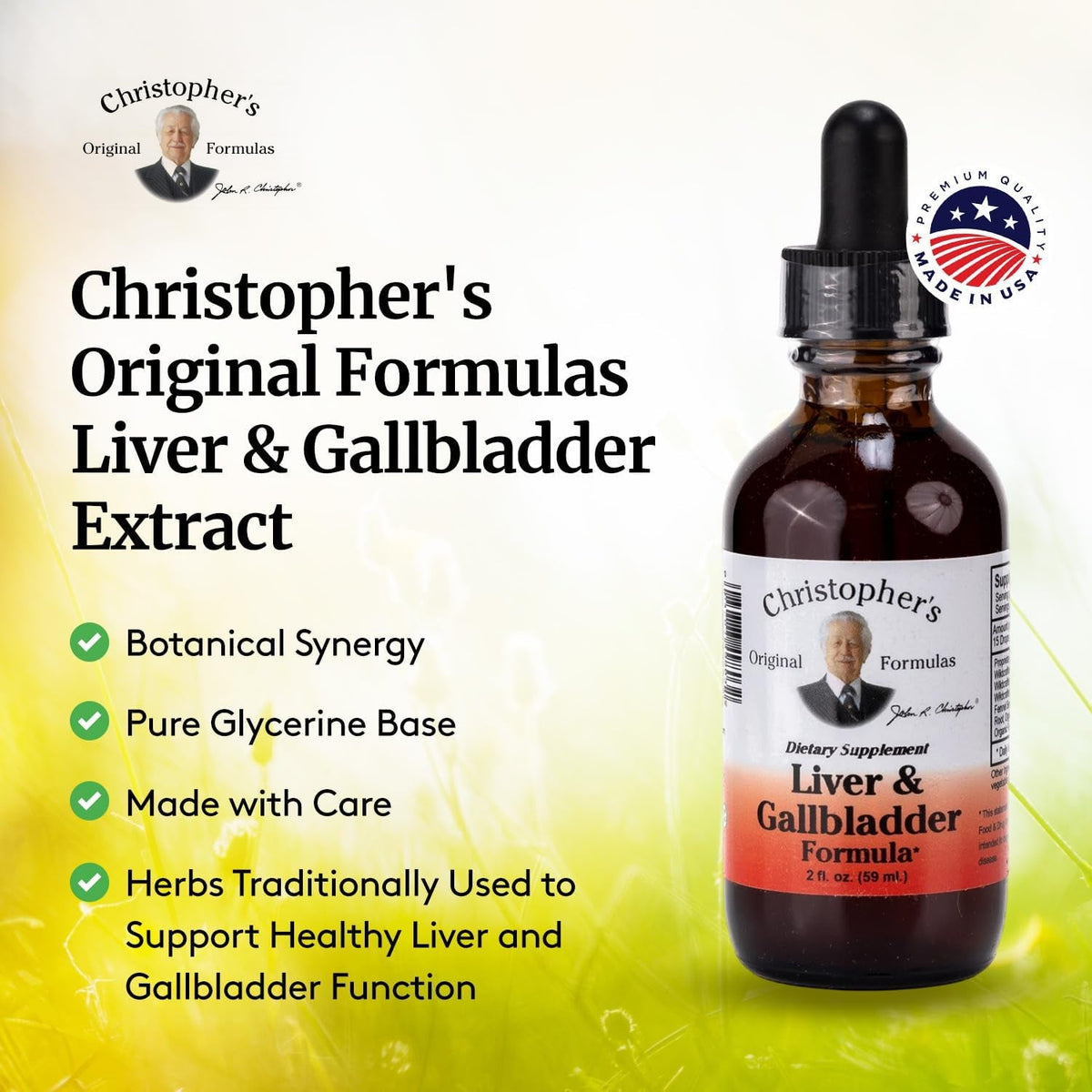 Christopher'S Original Formulas Liver & Gallbladder Formula, Herbal Supplement for Detox & Digestive Support, 2 Fl Oz