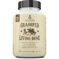 Ancestral Supplements Grass Fed Beef Living Bone Supplement, Bone Meal Capsules Support Bone Health, Oral and Joint Health and Flexibility, Non-Gmo, 180 Capsules