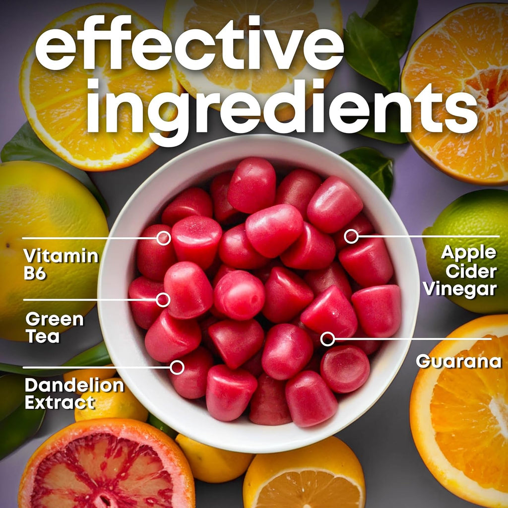 Her Own Debloat Gummy, Bloating and Gas Relief, Helps Reduce Water Retention, Supports Energy, with Apple Cider Vinegar and Dandelion, Gluten and Soy Free, Vegan, 60 Gummies, 60 Servings