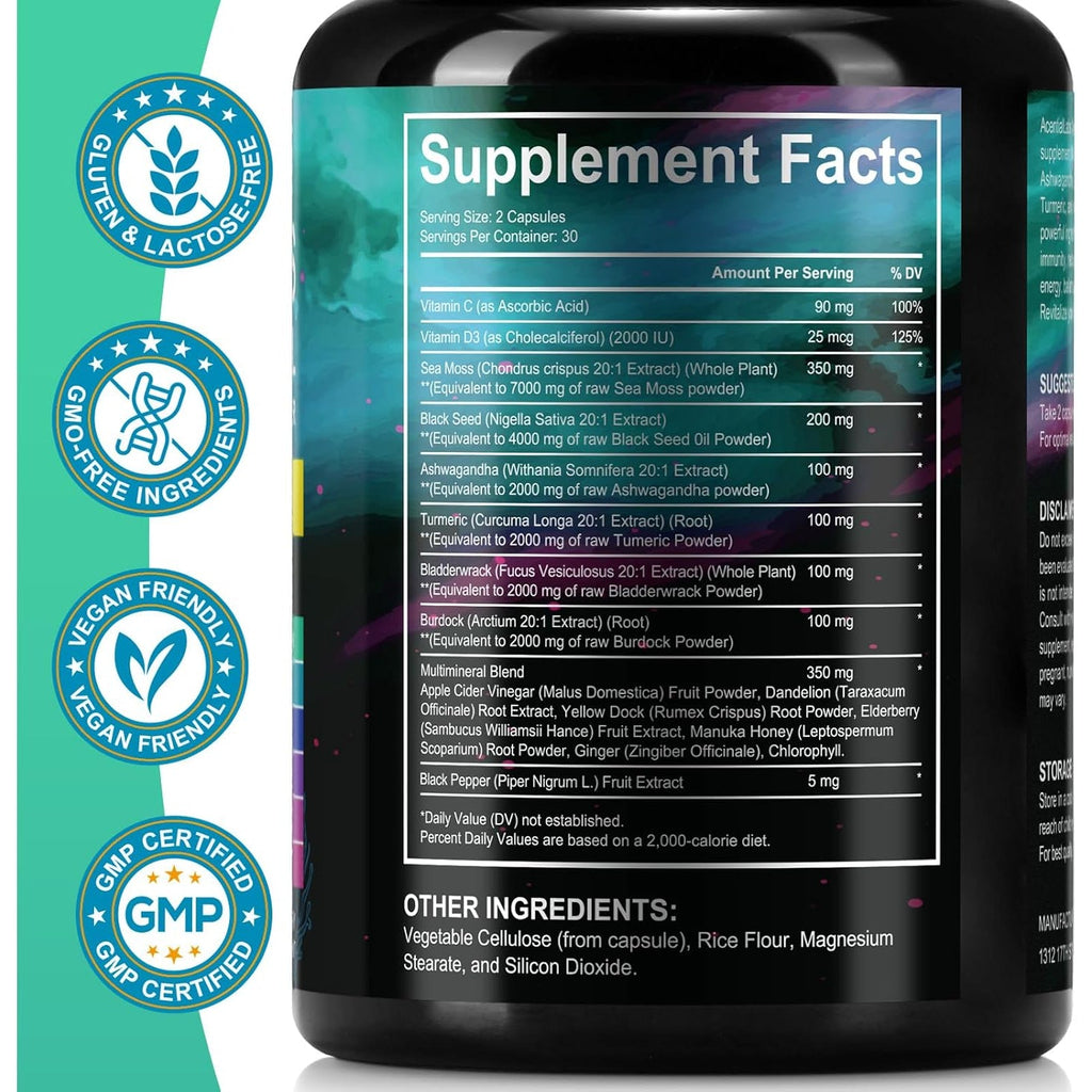 Sea Moss Black Seed Oil Capsules