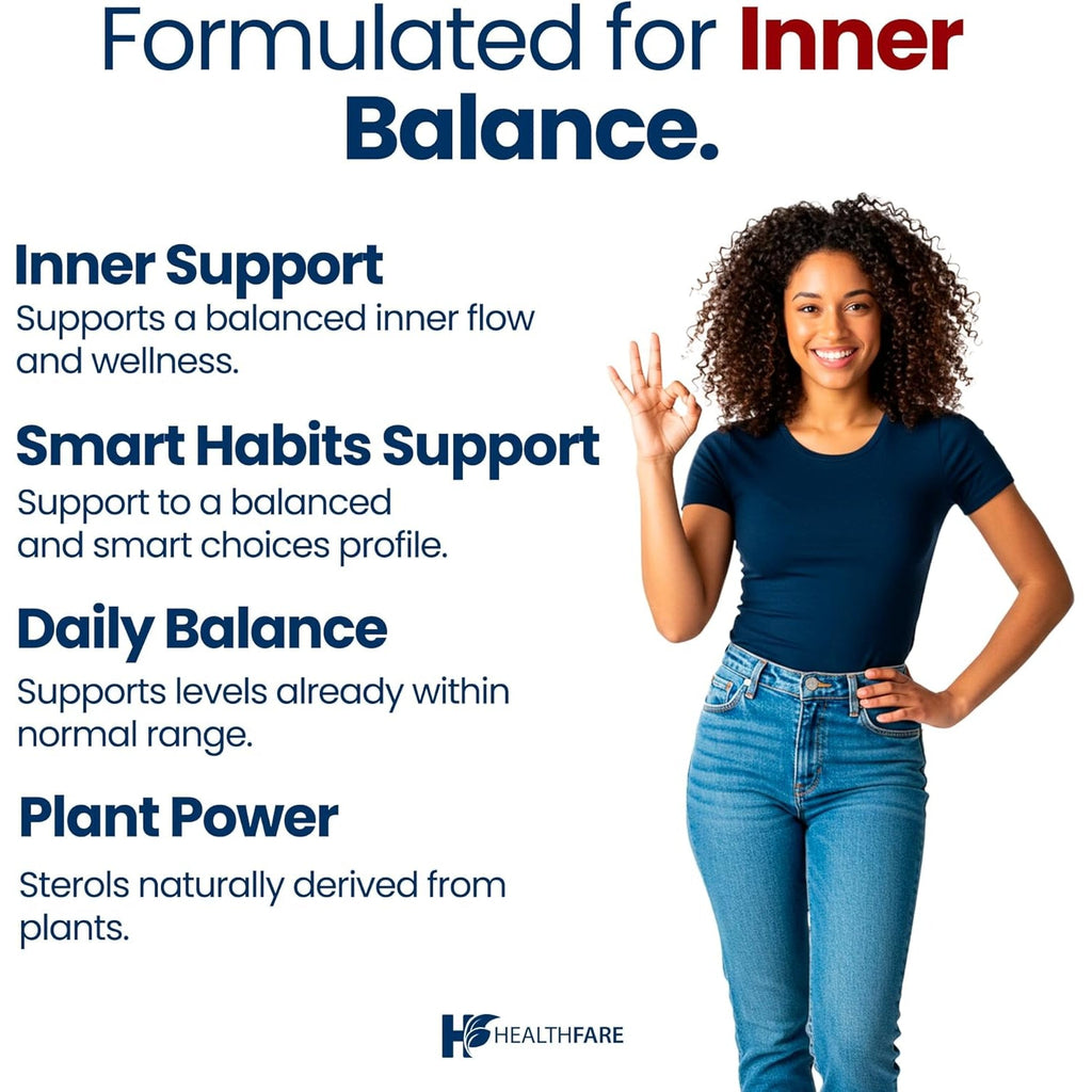 Healthfare Plant Sterols Capsules 2000Mg | 240 Vegan Capsules | Beta Sitosterol & Phytosterol Complex | Plant-Based Supplement | Non-Gmo & Gluten-Free | Made in the USA