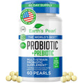 Earth'S Pearl Probiotics for Women & Men & Kids - Pearl-Shaped Probiotic & Prebiotics with Bio-Tract®, 4 Billion CFU, Gut Health Support (60-Day Supply)