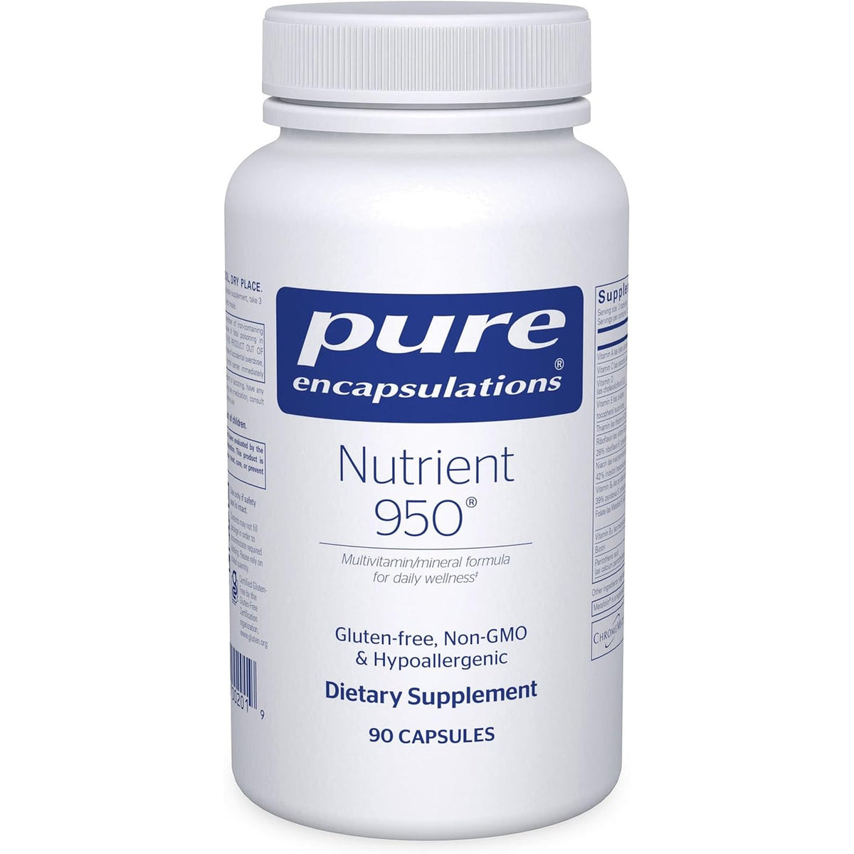 Pure Encapsulations Nutrient 950 | Multivitamin Mineral Supplement to Support Physiological Functions and a Healthy Lifestyle* | 90 Capsules