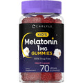 Carlyle Kids Melatonin Gummies | 1 Mg 70 Count | Fruit Flavor Gummy | Vegan, Non-Gmo, Gluten Free