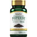 Piping Rock Bioperine Supplement 10Mg | 120 Capsules | Black Pepper Extract | 95% Piperine | Gluten Free, Non-Gmo