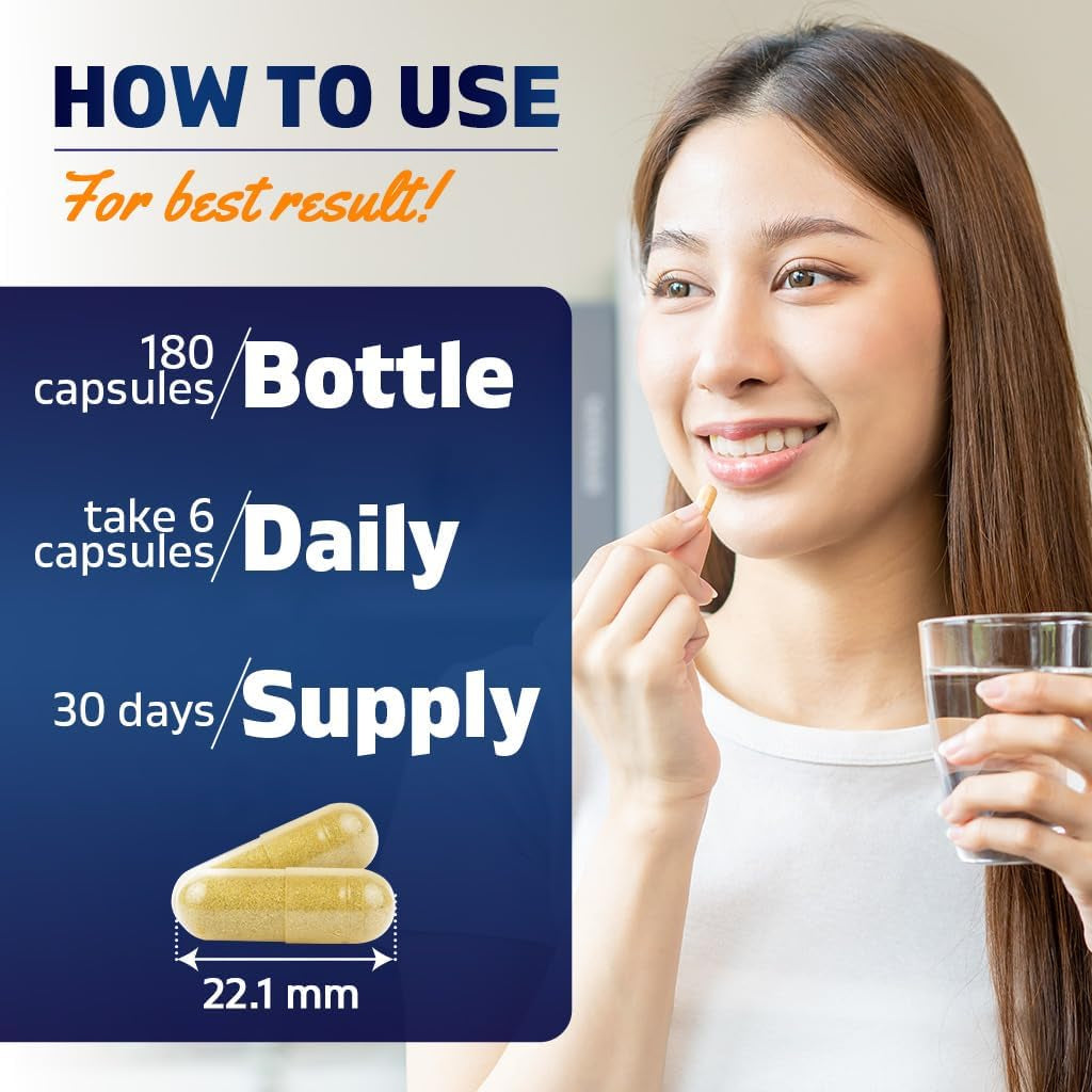 Vitamatic Bovine Colostrum 30% Igg Supplement 1500 Mg per Serving - Supplement for Gut Health, Hair Growth, Beauty, Muscle Recovery, & Immune Support - 180 Veg Capsules