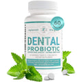 Dental Oral Probiotic, 60 Chewable Tablets - Supplements W/Blis K12 & M18 - Bad Breath Treatment for Adults - Boosts Oral Health - Fights Halitosis, Tooth Decay, Strep Throat (Mint Flavor)