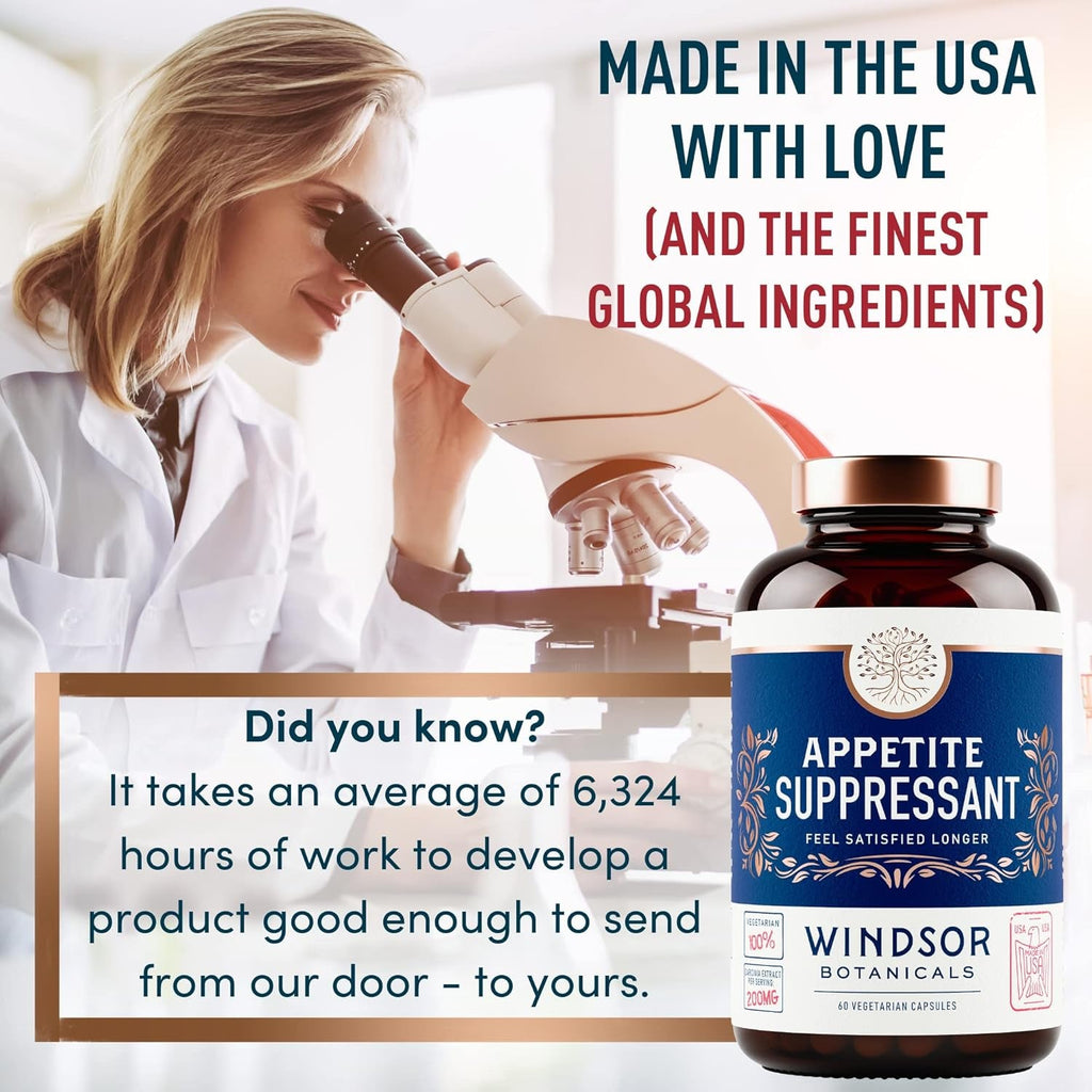 Appetite Suppressant for Weight Loss - Garcinia Cambogia Weight Loss Pills, White Kidney Bean Extract, Artichoke, Glucomannan - Hunger & Craving Suppressant, Metabolism Booster - 60 Veggie Diet Pills