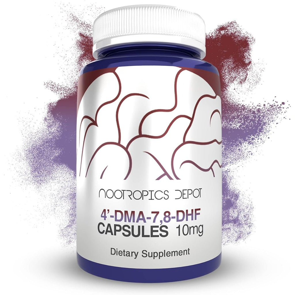 Nootropics Depot 4'-DMA-7,8-DHF Nutritional Supplement Capsules | 10Mg | 30 Count | 4'-Dma-7,8-Dihydroxyflavone