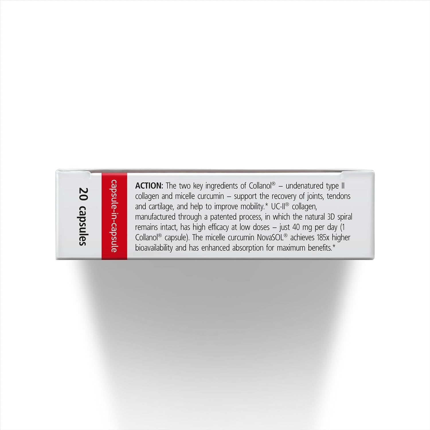 Collanol - Innovation in the Care of Healthy Joints – Liquid Formula in a Double Capsule. 3D Collagen + Micelle Extract of Turmeric Roots 1 Capsule/Day. Laboratory Tested