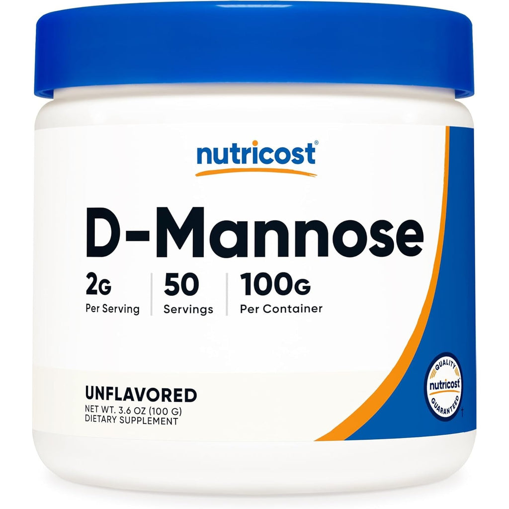 Nutricost D-Mannose Powder 100 Grams (50 Servings) - Non-Gmo and Gluten Free