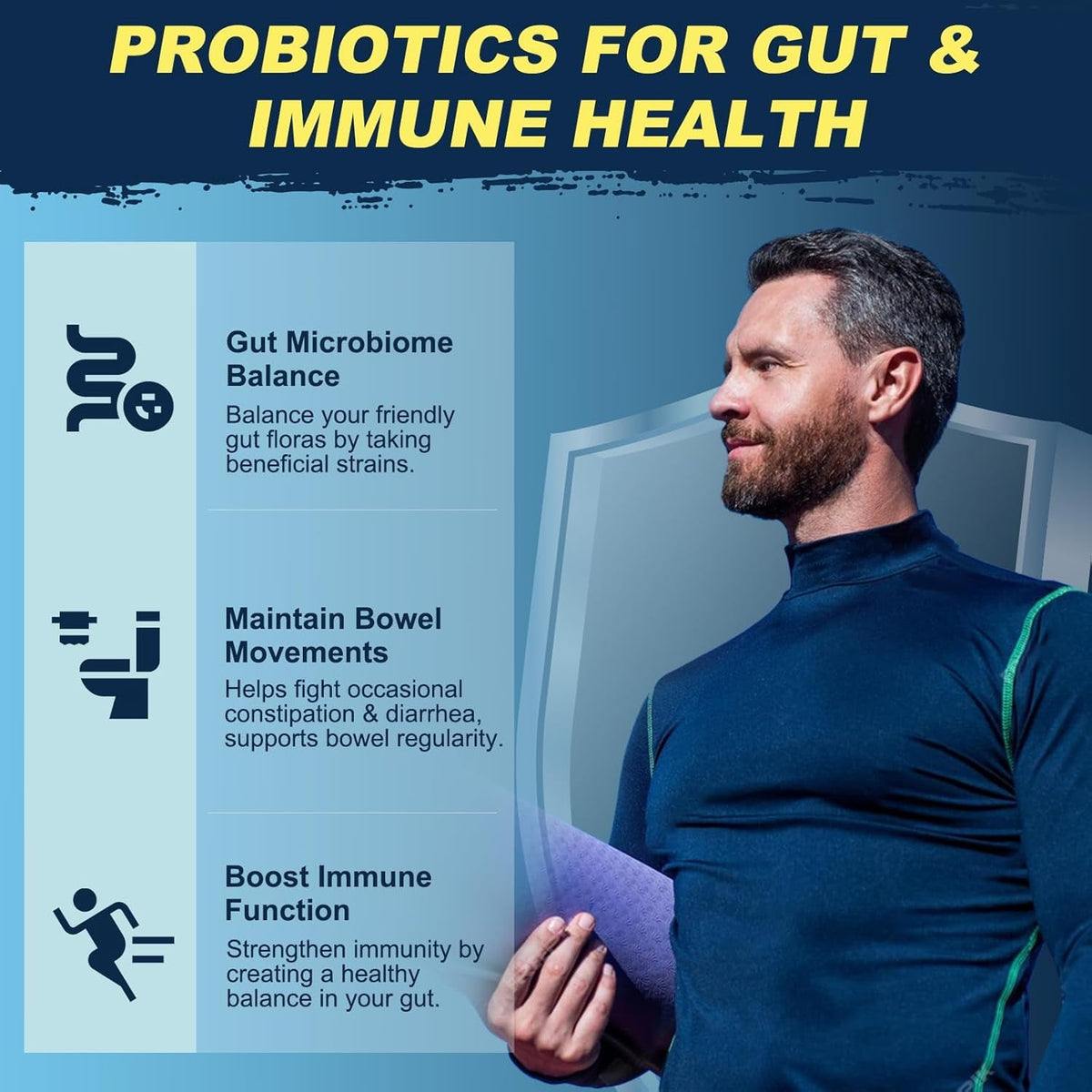 Probiotics for Men Digestive Health, 120 Billion Cfus Mens Probiotic with Digestive Enzymes & Prebiotics & Saw Palmetto & Cranberry for Gut, Prostate & Urinary Tract Health, Shelf Stable, 90 Capsules