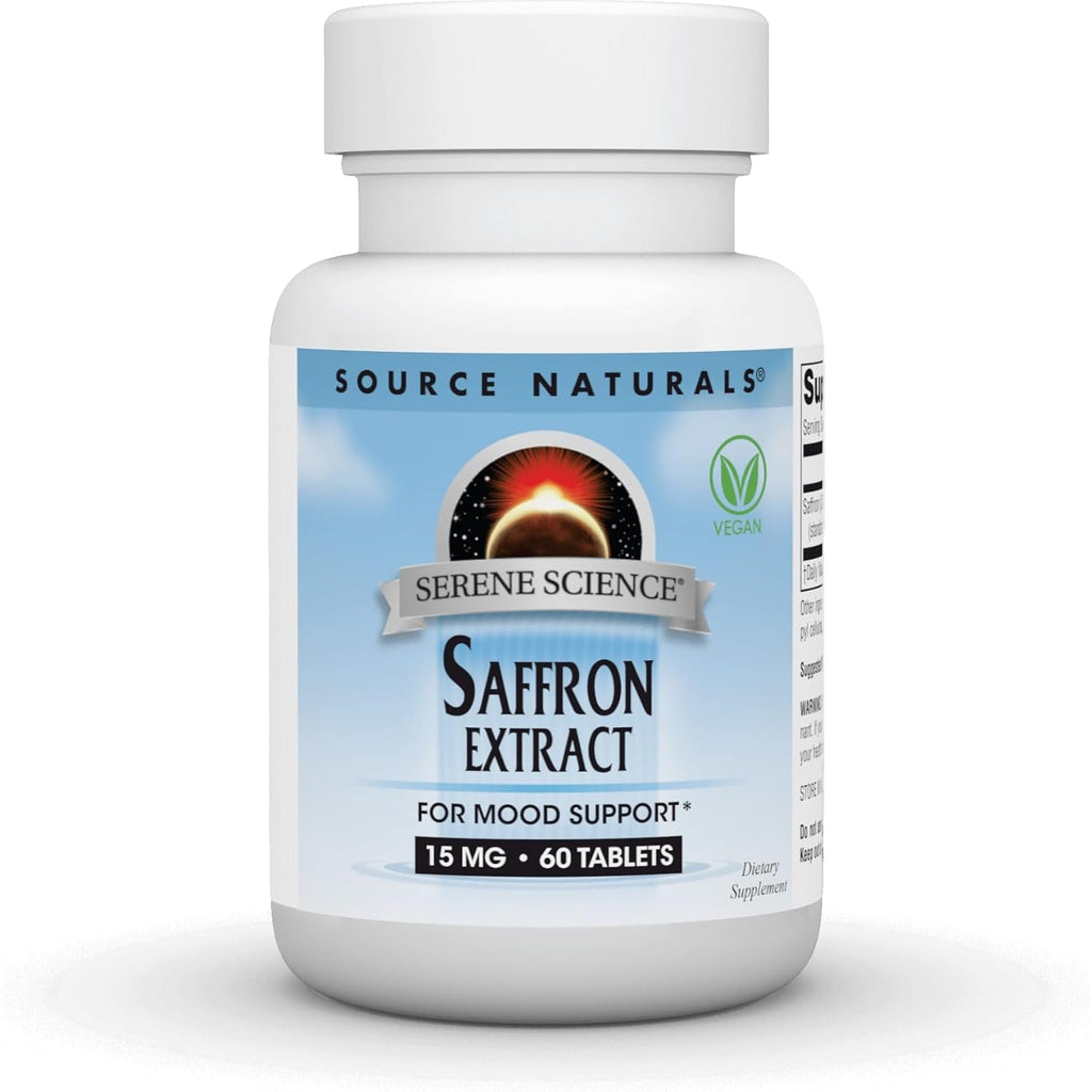 Source Naturals Serene Science Saffron Extract, for Mood Support* - 15 Mg - 60 Tablets
