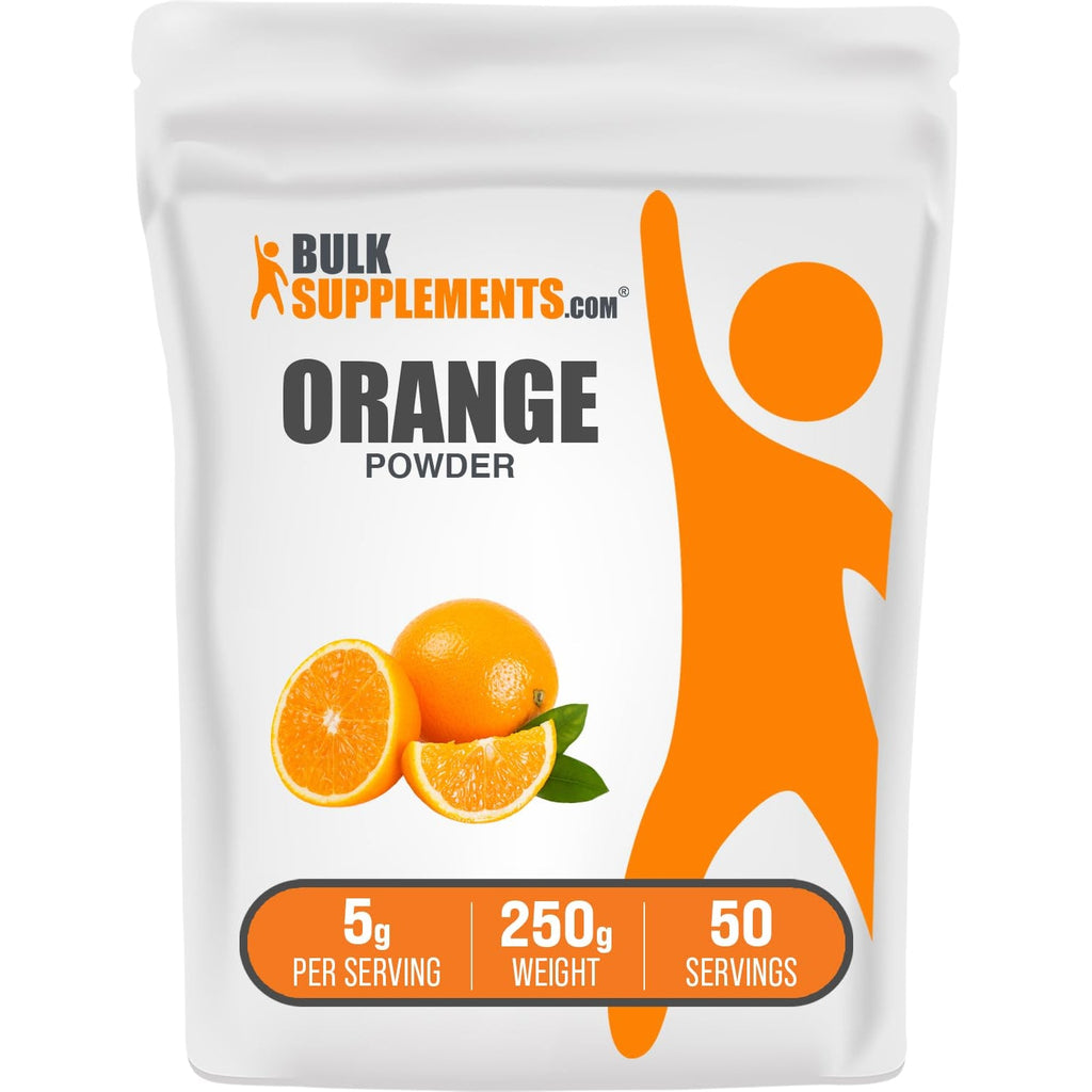 Bulksupplements.Com Orange Powder - Orange Fruit Powder, Nutrient-Rich Flavoring - Gluten Free, 5G per Serving, 250G (8.8 Oz) (Pack of 1)