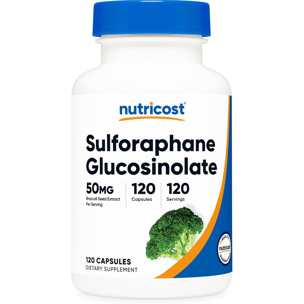Nutricost Sulforaphane Glucosinolate (SGS) (120 Capsules) - 50 Mg Broccoli Seed Extract per Serving