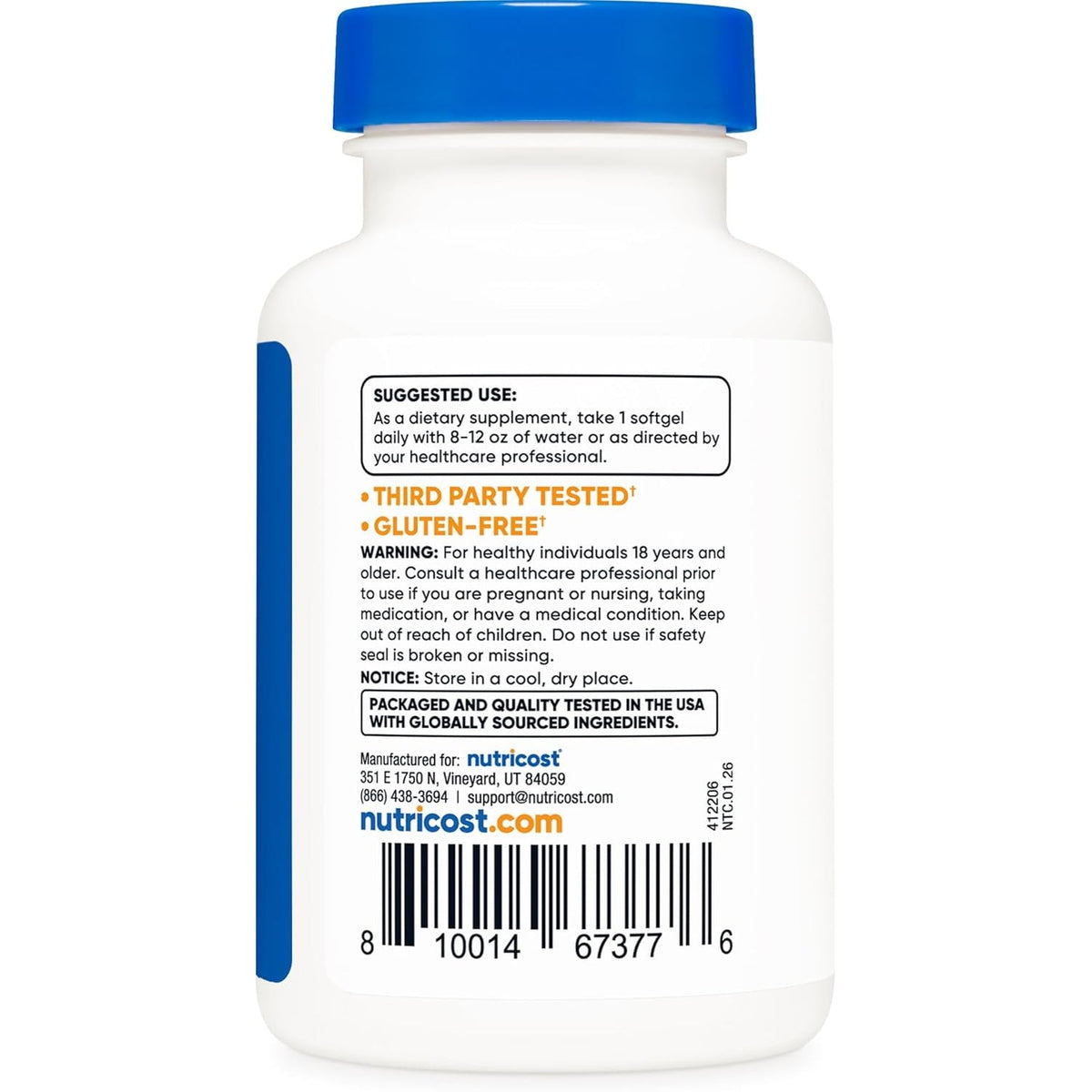 Nutricost Lycopene (20Mg) 120 Softgels - Gluten Free, Non-Gmo