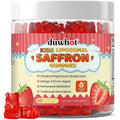 Liposomal Saffron Gummies for Kids 4+, Saffron Supplements W/Holy Basil, Rosemary, Magnesium Glycinate, Omega-3 & More, Brain Focus Support Supplement, Vegan, Organic, Sugar Free, 60 Chewables