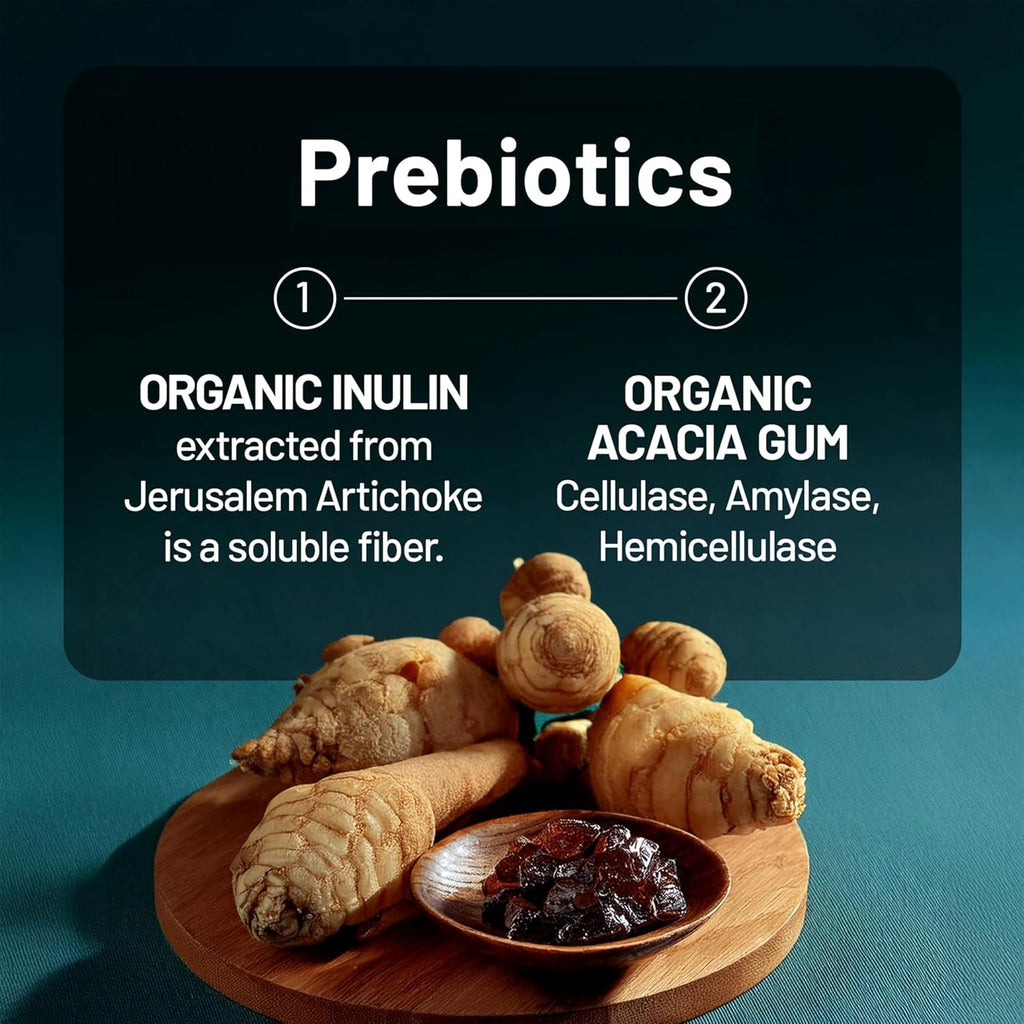 Naturewise Probiotics 60 Billion CFU - 17 Strains + Organic Prebiotics - Immune, Digestive & Gut Health Support for Women & Men - Vegetarian, Gluten-Free, Non-Gmo - 30 Capsules[1-Month Supply]
