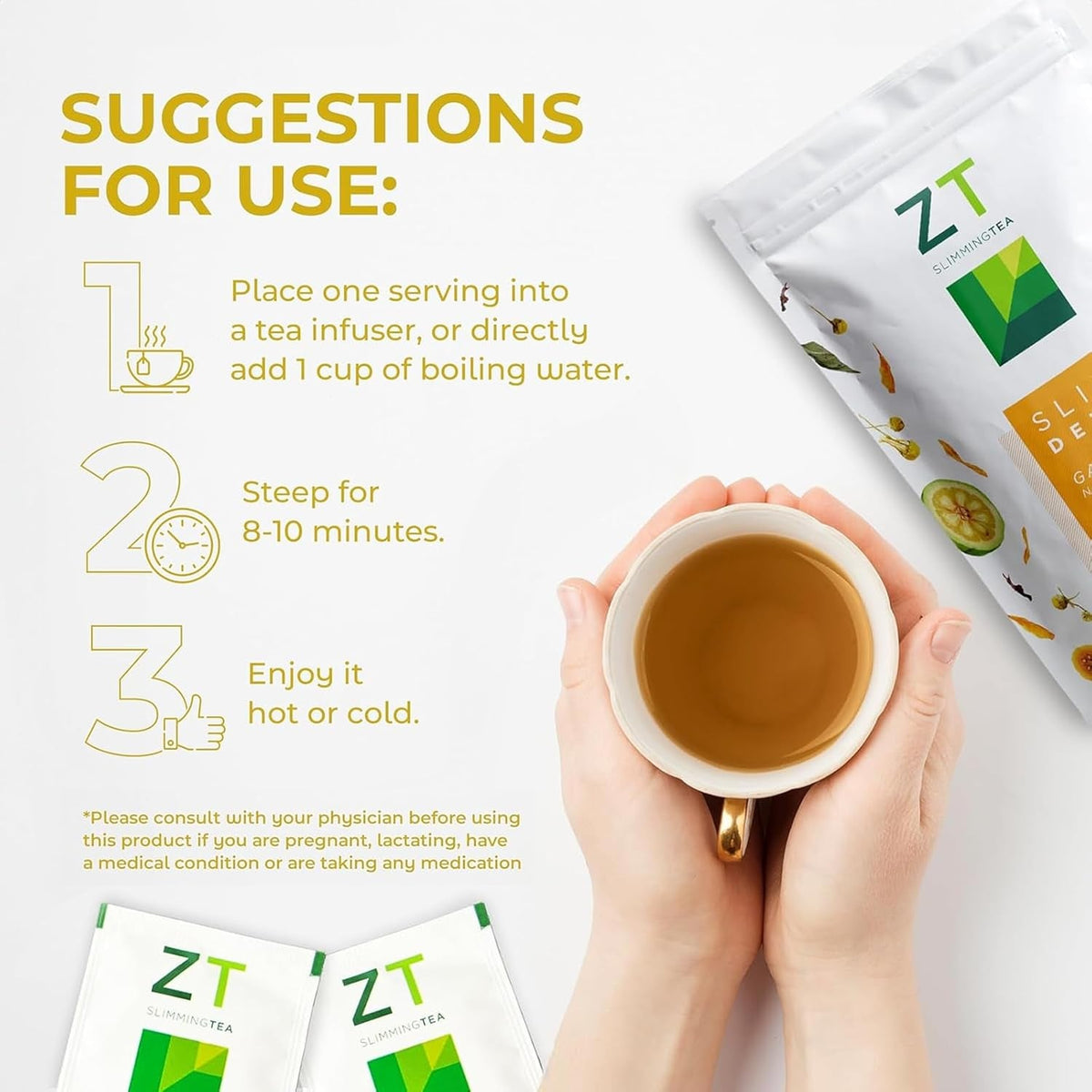 Dr. Zisman ZT Slimming Detox Tea - Garcinia Dreams Night Blend Weight Loss Tea - Muscle Tension - Enhanced Digestion, Healthy Rest While Burning Calories (28 Tea Bags)