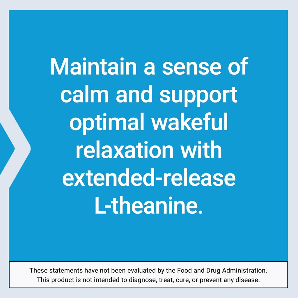 Life Extension Theanine XR™ Stress Relief – L-Theanine – Promotes a Calm Response to Daytime Stress – Non-Gmo, Gluten-Free, Vegetarian – 30 Tablets