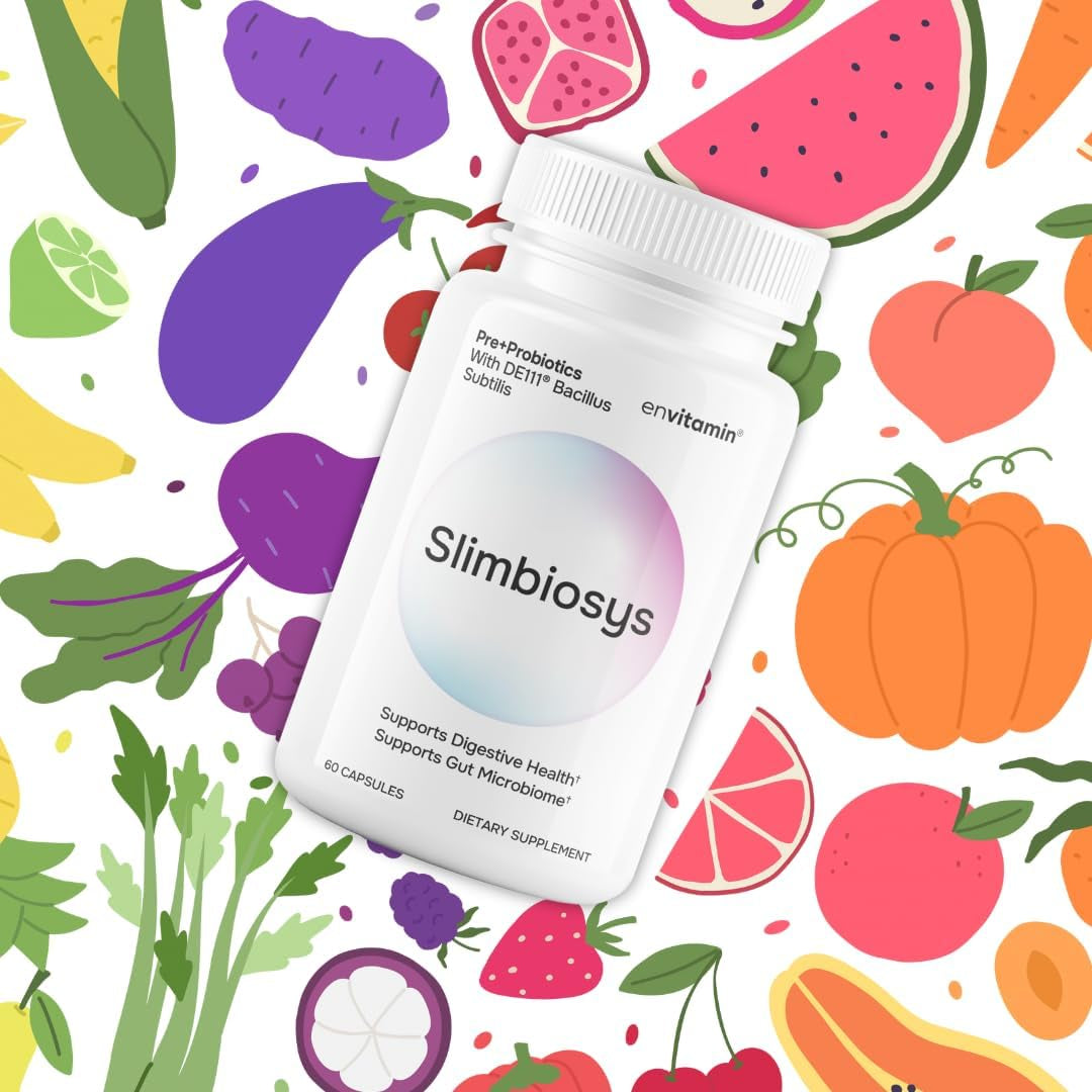 Envitamin Slimbiosys Ultra Probiotic Capsule - Pre & Probiotics for Women & Men - Support Your Microbiome