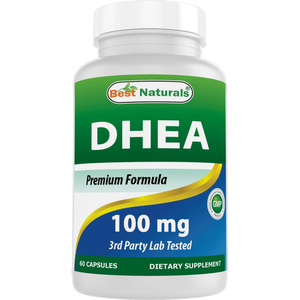 Best Naturals DHEA 100Mg Supplement 60 Capsules - Supports Balanced Hormone Levels for Men & Women - Promotes Healthy Aging - USA Manufactured