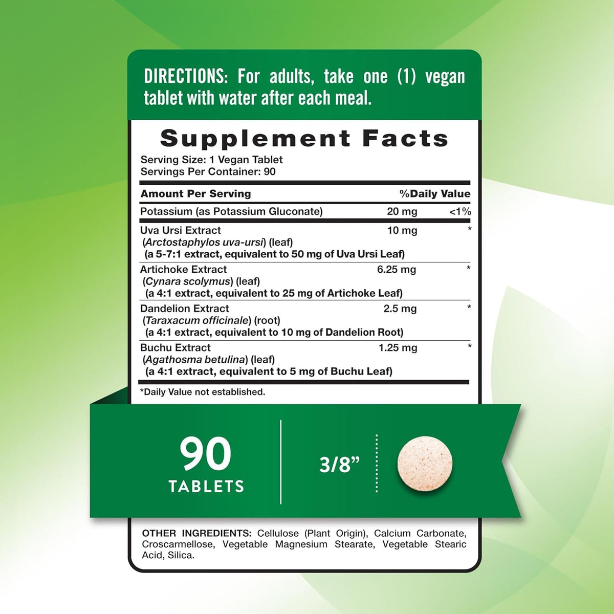 Nature'S Truth Super Strength Water Pill with Potassium | 90 Count | Caffeine Free | Vegan, Non-Gmo & Gluten Free