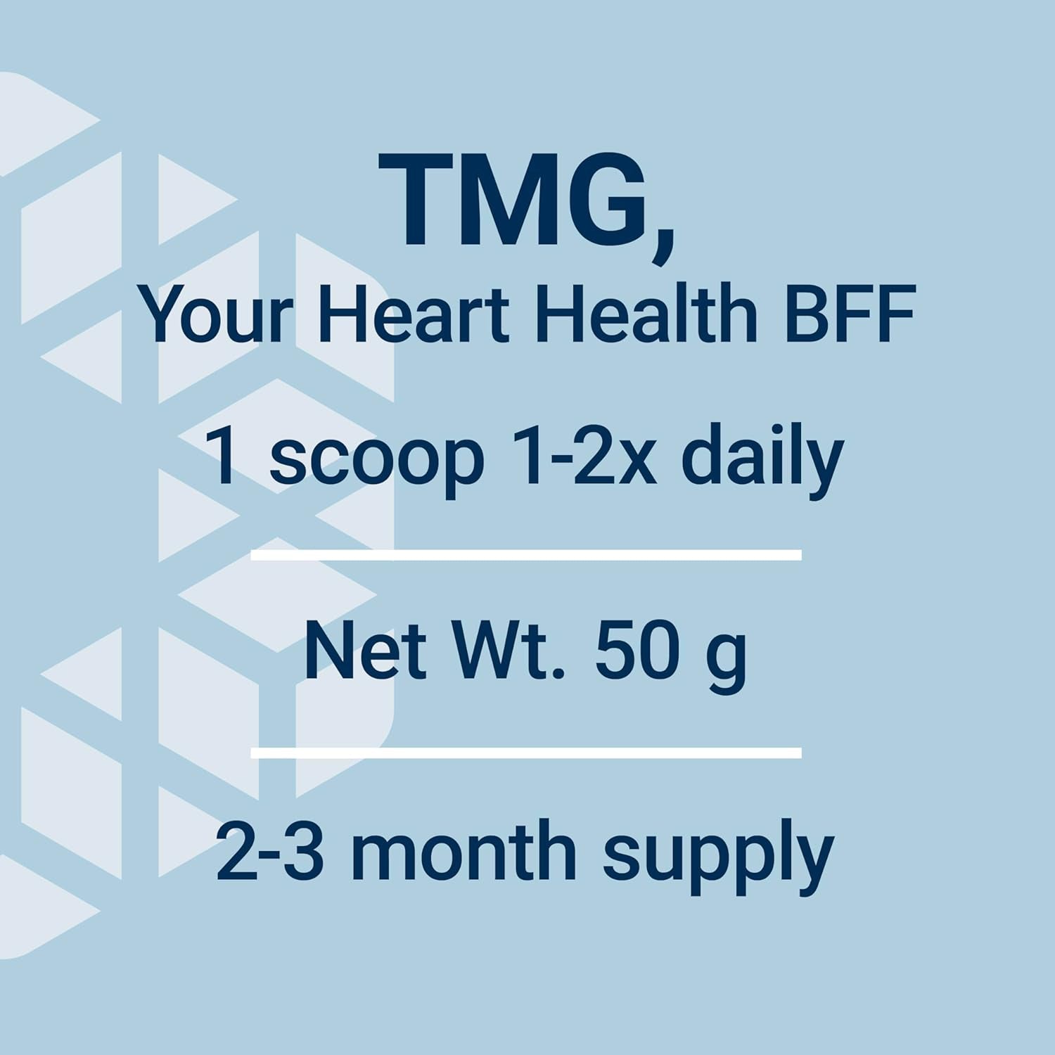 Life Extension TMG Powder – Trimethylglycine – Helps Maintain Normal Homocysteine Levels, Heart Health – Gluten-Free, Non-Gmo, Vegetarian – Net Wt. 50 G (0.11 Lb. or 1.76 Oz.)