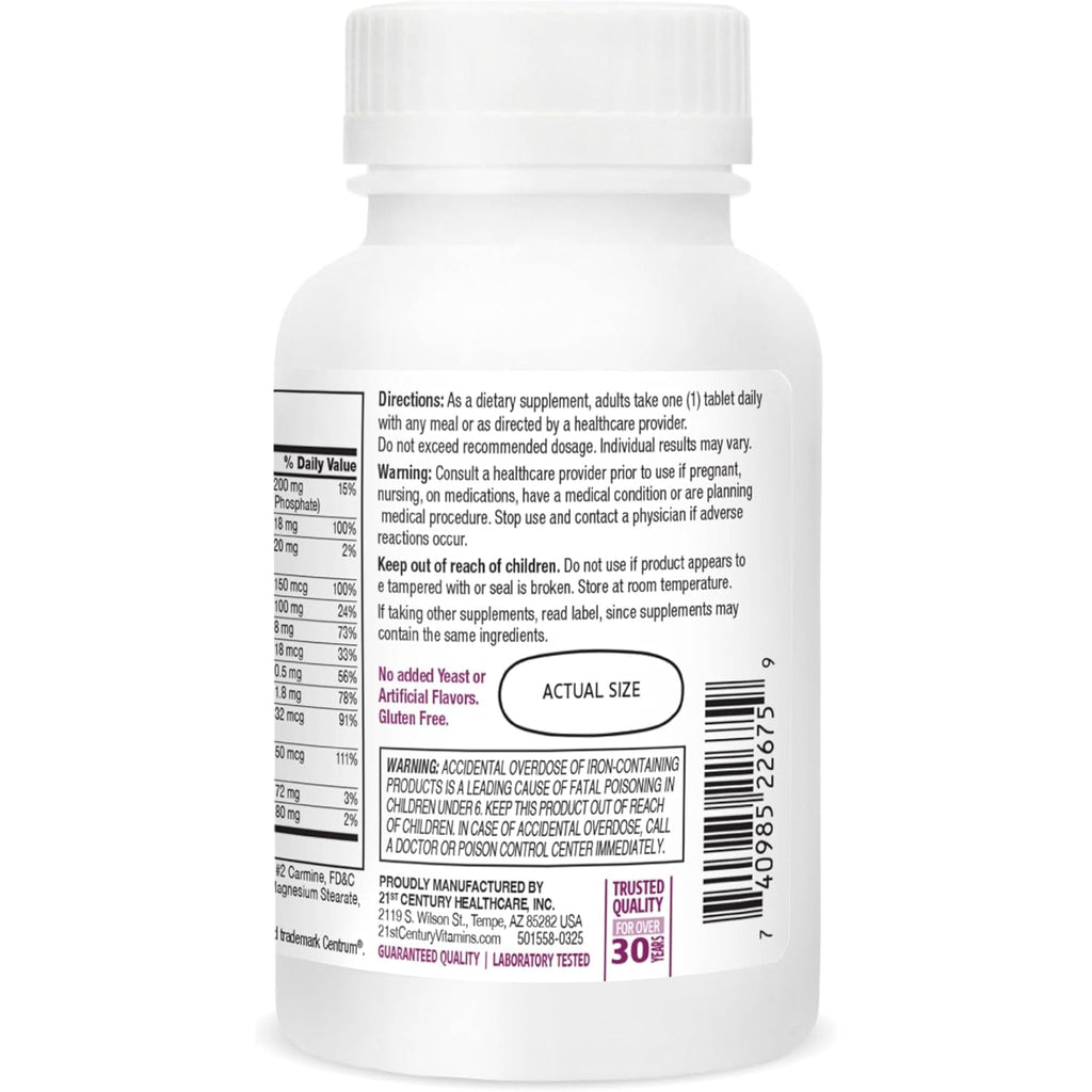 21St Century Sentry Women Multivitamin Tablets, 120 Count