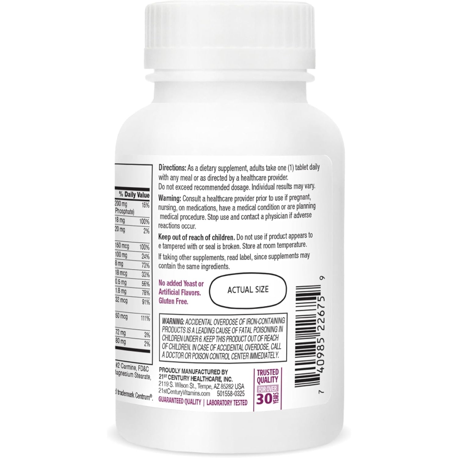 21St Century Sentry Women Multivitamin Tablets, 120 Count