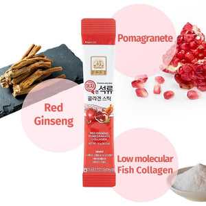Korean Beauty Baekje Geumsan Women'S Pomegranate Collagen Jelly Stick 5.1Oz / 30 Count (5 Pack)