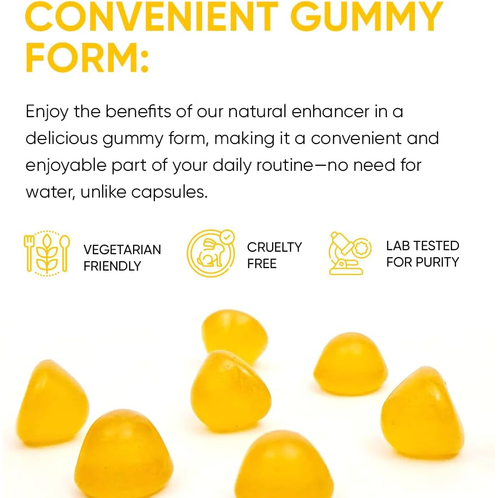 Pineapple C*M Gummies Improves Sperm Volume and Load Semen Volume Supplement - 60 Capsules - 1 Month Supply