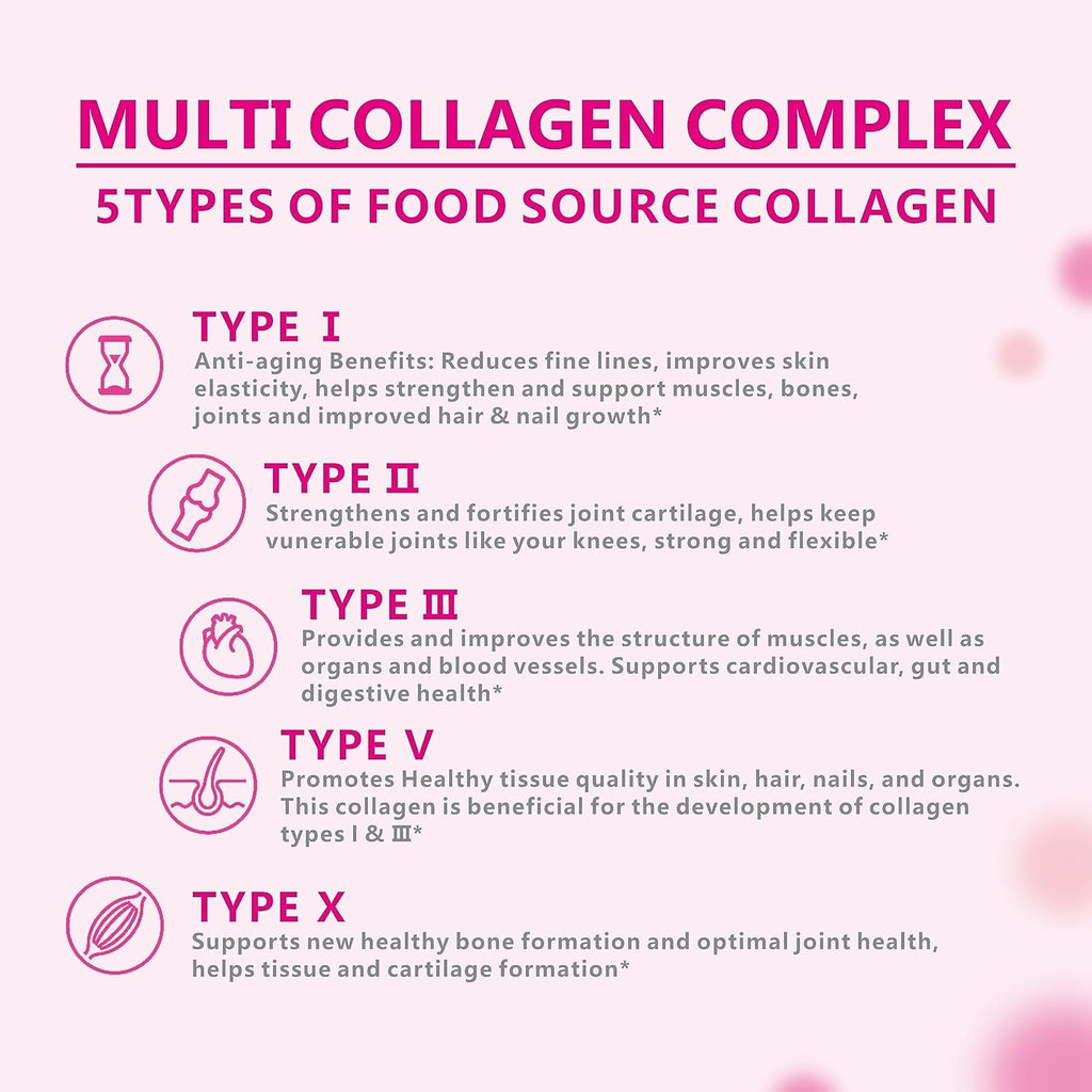 OMOGS Collagen Peptides Powder, with Prebiotics & Cranberry Extract -Hydrolyzed Collagen Peptides Support Hair, Skin, Nail, Bone & Digestive Health, Grass Fed, Non-Gmo, for Women & Men