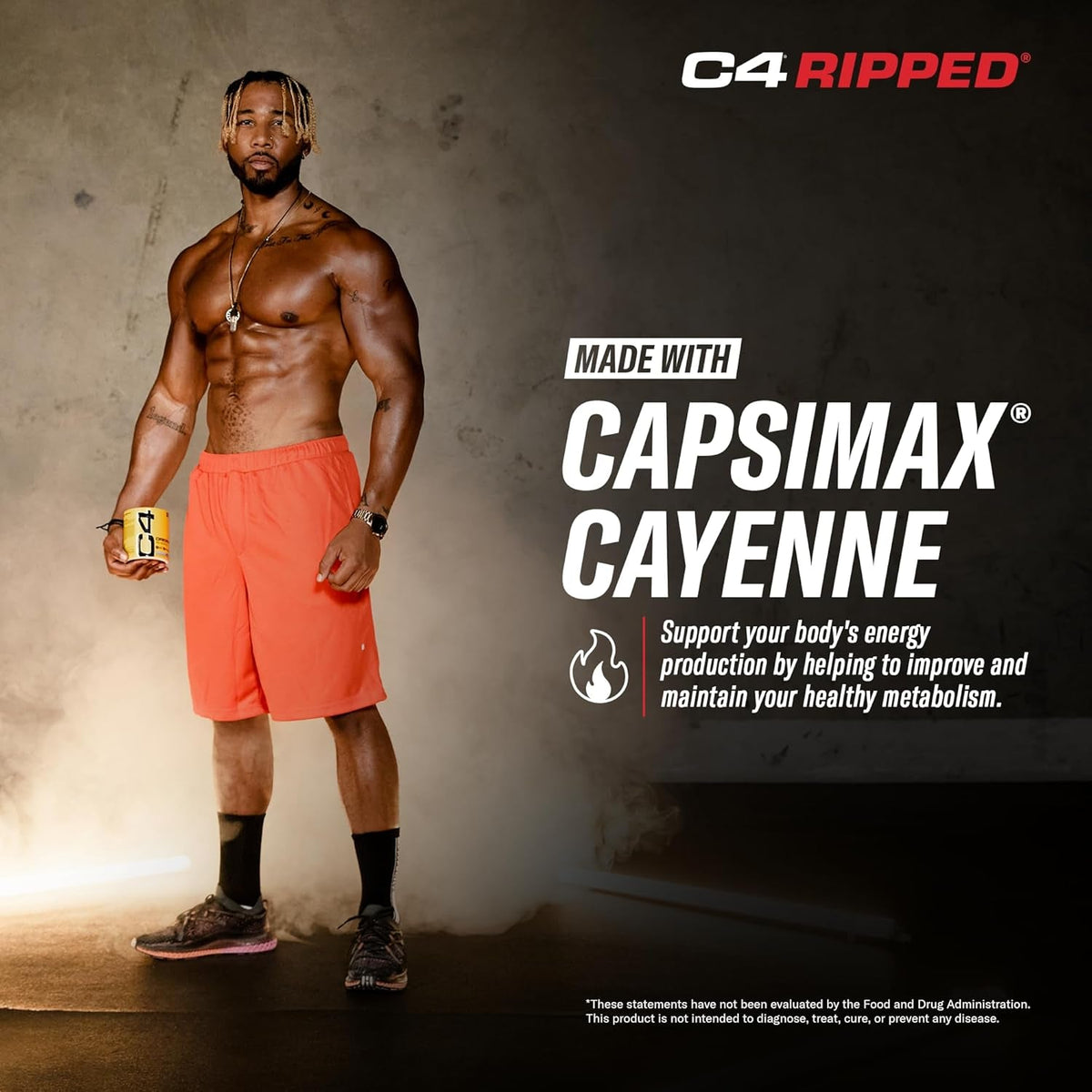 C4 Ripped Pre Workout Powder for Energy, Beta Alanine, Zero Sugar Energy Supplement Preworkout for Men & Women - 150Mg Caffeine + Creatine-Free - Icy Blue Razz - 30 Servings