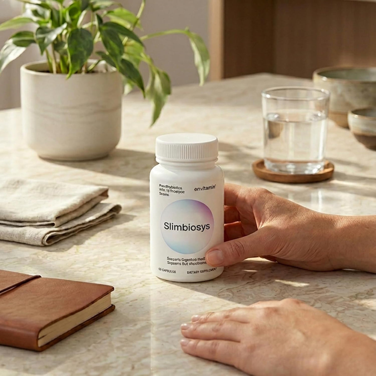 Envitamin Slimbiosys Ultra Probiotic Capsule - Pre & Probiotics for Women & Men - Support Your Microbiome