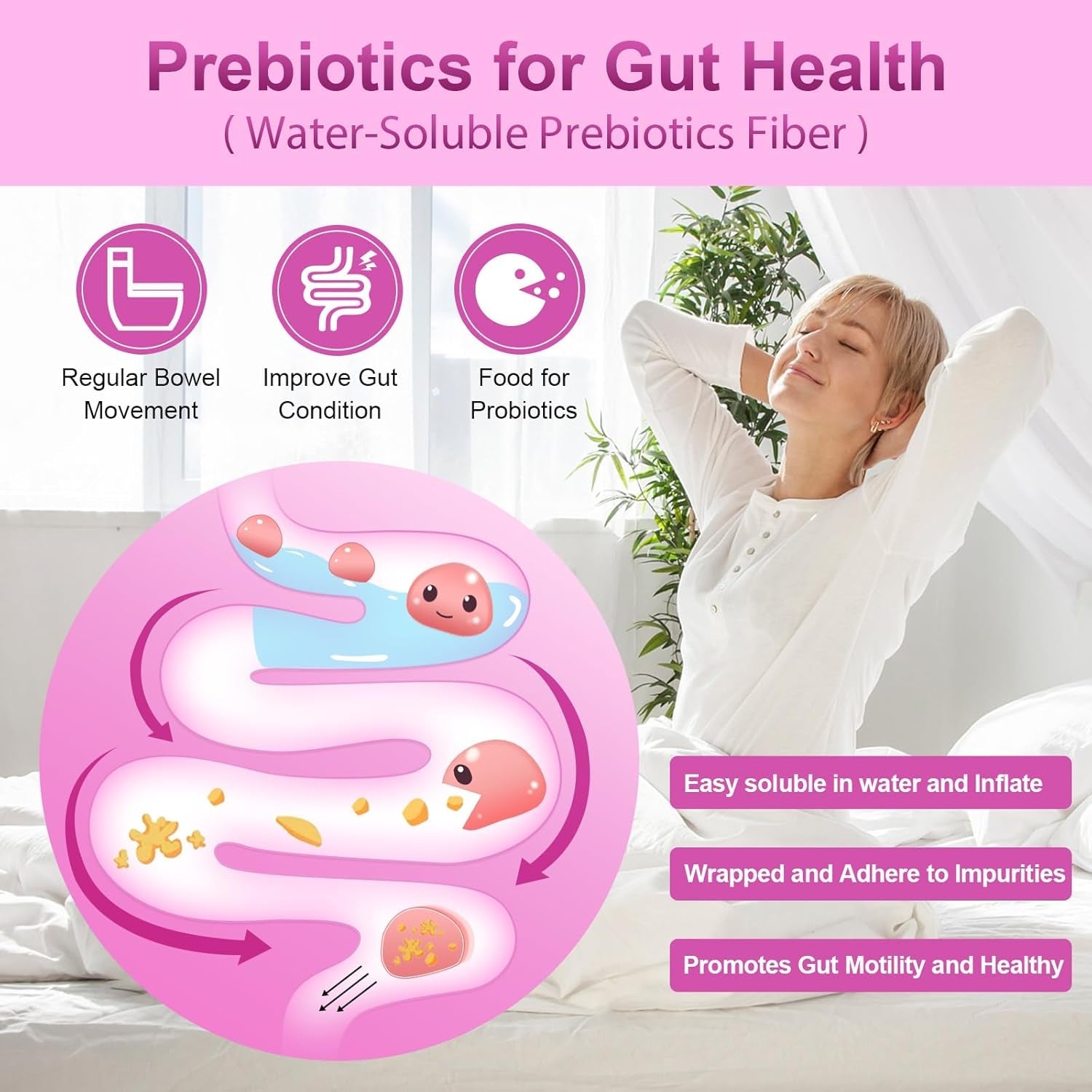 NATURE TARGET Probiotics for Women, 100 Billion Cfus Probiotic with Digestive Enzymes & Prebiotics, Vaginal Probiotics with Cranberry for Urinary Tract Health, Ph Balance, 90 Veggie Capsules
