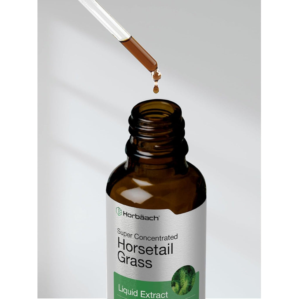 Horbäach Horsetail Herb Liquid Extract | Alcohol Free | 2 Fl Oz | Vegetarian, Non-Gmo, & Gluten Free Supplement