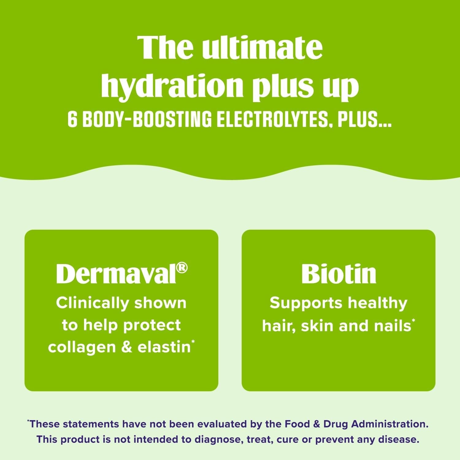 Ultima Replenisher Collagen Defense Supplement and Electrolytes Powder - Kiwi Strawberry, 13 Stickpacks - Hydration Packets with Dermaval and Biotin That Keep Your Skin Hydrated and Looking Radiant