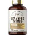 Carlyle Grass Fed Beef Thymus | 2100Mg | 200 Capsules | Bovine Supplement | Pasture Raised, Non-Gmo, Gluten Free | by Herbage Farmstead