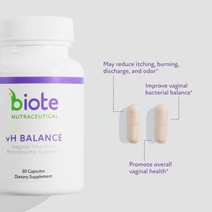 Biote Nutraceuticals - Vh Balance - Vaginal Health + Microbiome Support (30 Capsules)