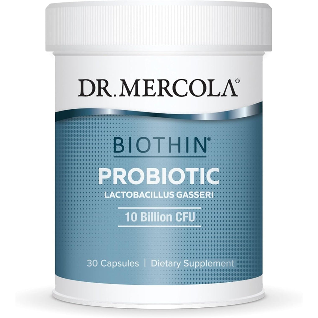Dr. Mercola Biothin Probiotic - Lactobacillus Gasseri BNR17 - Supports Digestive Health & Metabolism - 30 Delayed-Release Capsules (30 Servings)