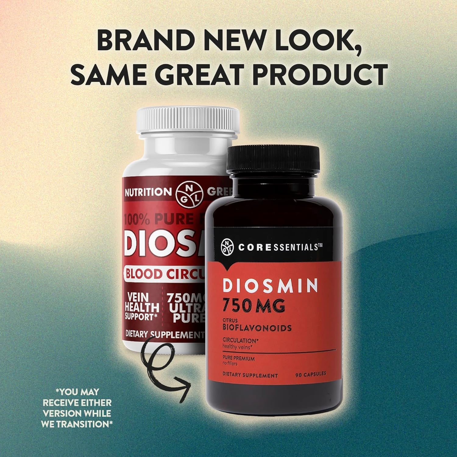 NGL Pure Diosmin 750 Mg - Citrus Bioflavonoids for Blood Circulation, Leg Veins Health, Purity Guarantee 90 Capsules