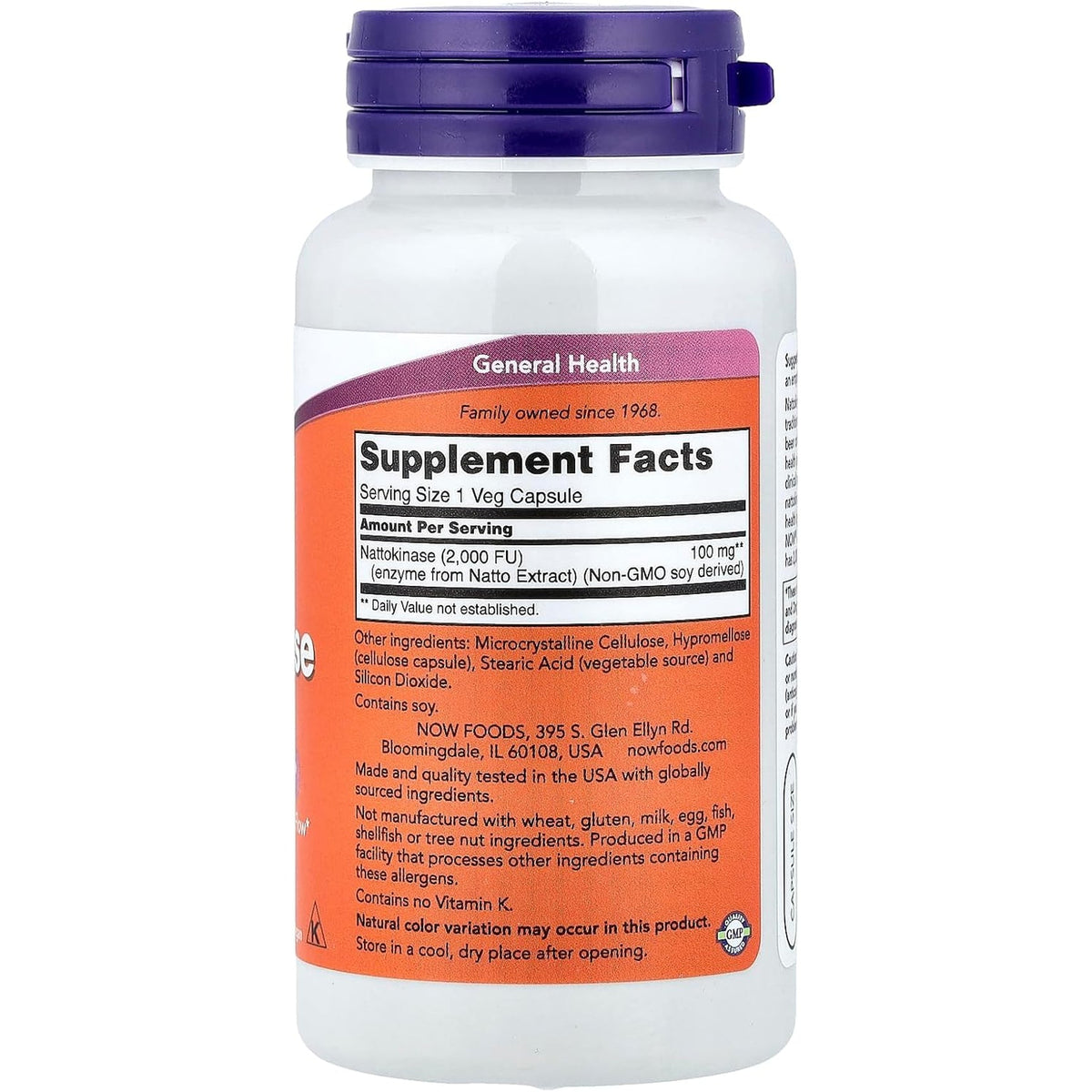 NOW Foods Nattokinase 100 Mg 120 Vegicaps