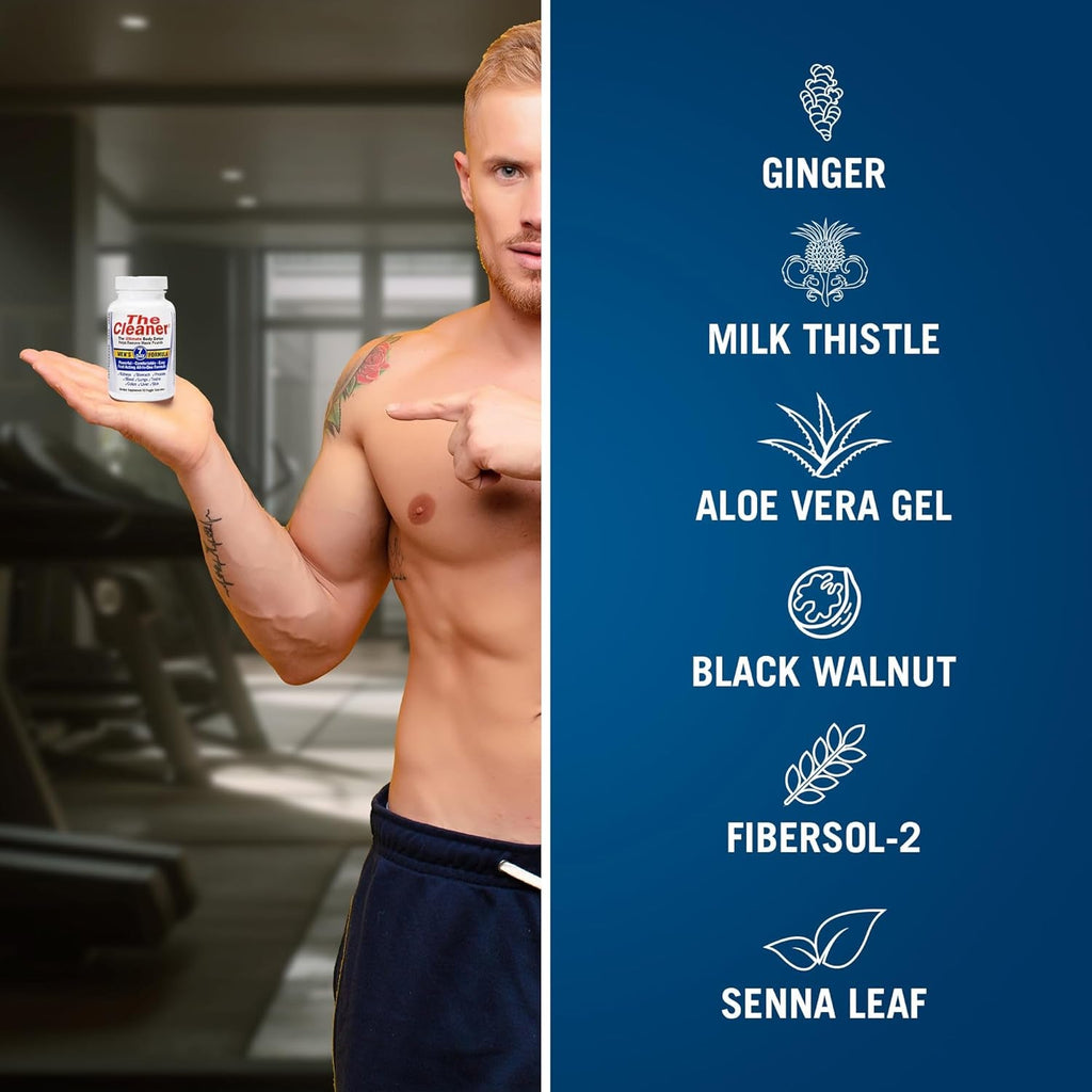 Century Systems the Cleaner Detox, Powerful 7-Day Complete Internal Cleansing Formula for Men, Support Digestive Health, 52 Vegetarian Capsules