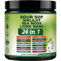 Soursop Capsules - 24 in 1 Graviola Soursop Capsules with Shilajit, Sea Moss, Lions Mane, Turmeric, Ashwagandha, Vegan, Ginger & Manuka Honey and More, Non-Gmo, 90Capsules