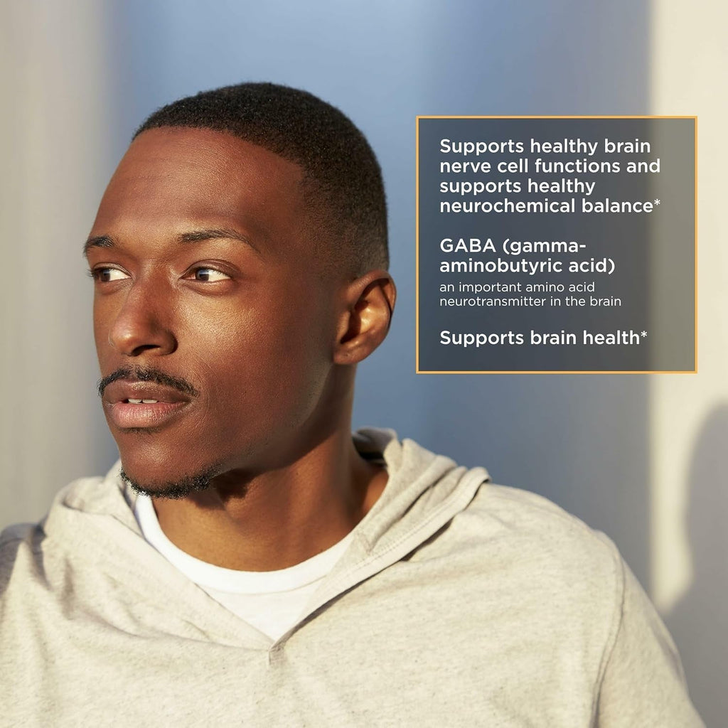 Integrative Therapeutics GABA - Brain Health Supplement That Supports Nerve Cell Function* - Support Neurochemical Balance & Neurotransmitter Production* - Dairy-Free - 60 Capsules (60 Servings)