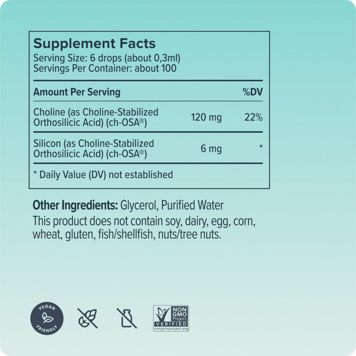 Biosil Collagen Booster Supplement - 1 Fl Oz Drops - Patented Ch-Osa Activator for Skin, Hair, Nails & Joints - Supports Natural Production - 60-Day Supply
