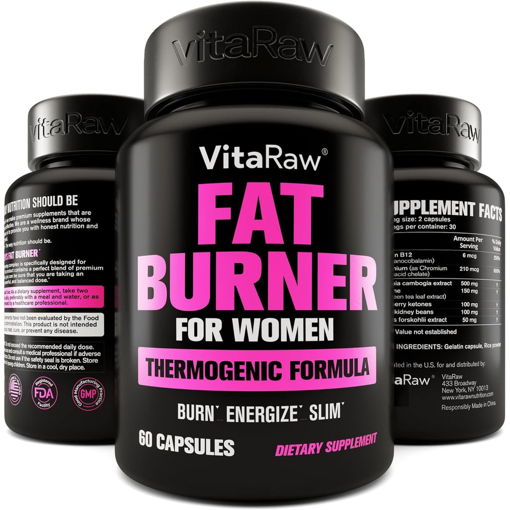 Weight Loss Pills for Women, Diet Pills for Women, the Best Fat Burners for Women, This Thermogenic Fat Burner Is a Natural Appetite Suppressant & Metabolism Booster Supplement, Helps Reduce Belly Fat