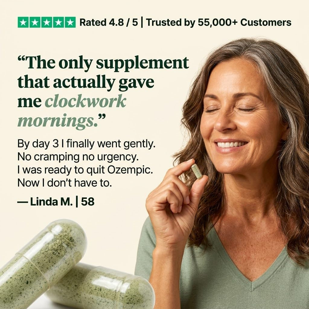 GLP-1 SOS™ Digestive Support for Ozempic Wegovy Mounjaro Users – Constipation, Sulfur Burps, Fatigue – Magnesium, Ginger, Probiotics, B12 – 60 Capsules