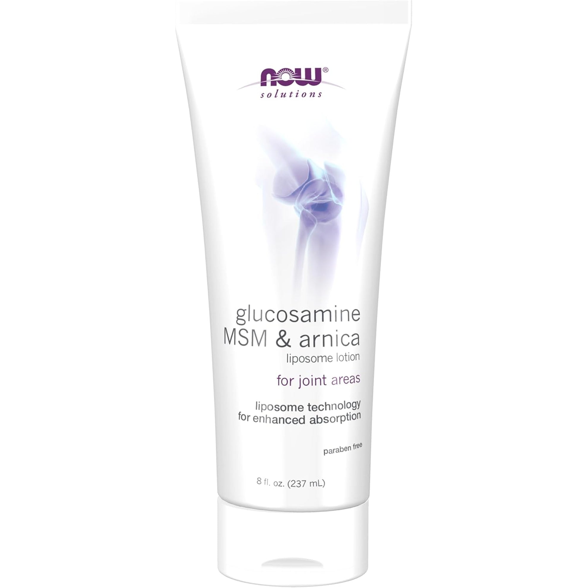 NOW Foods Solutions, Glucosamine, MSM and Arnica Liposome Lotion, for Joint Areas, Liposome Technology for Enhanced Absorption, 8-Ounce